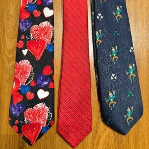 Holiday Necktie Bundle – Christmas, Valentine’s Day & St. Patrick’s Day